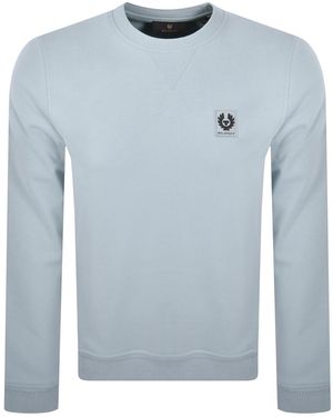 Belstaff Crew Neck Sweatshirt Sky - Blue
