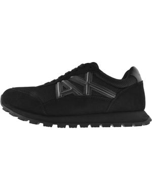 ARMANI EXCHANGE Logo Sneakers - Black