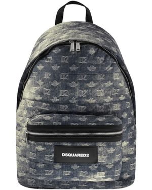 DSquared² D2 Monogram Backpack - Black