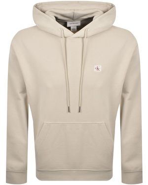 Calvin Klein Jeans Badge Hoodie - Natural
