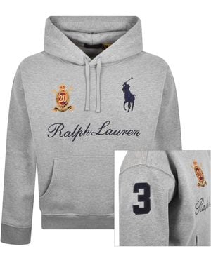 Ralph Lauren Logo Hoodie Heather - Gray