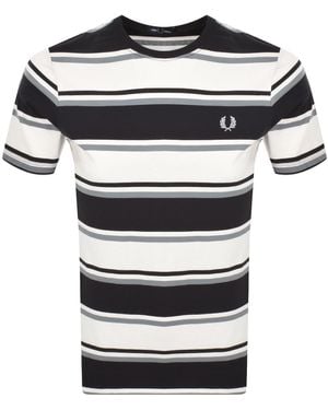 Fred Perry Bold Stripe T Shirt - Blue