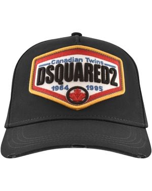 DSquared² Badge Baseball Cap - Black