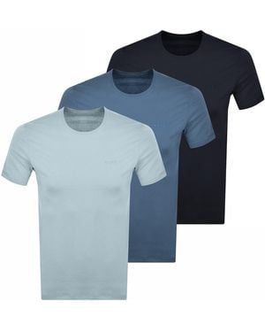 BOSS BUSINESS Boss 3 Pack Crew Neck T Shirts - Blue