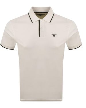 Barbour Callock Polo T Shirt Off - Natural
