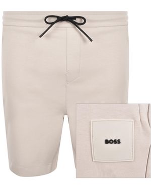 BOSS Boss Headlo Rib Shorts - Natural