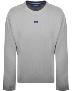 HUGO San Casey Knit Jumper - Grey