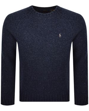 Ralph Lauren Wool Blend Knit Sweater - Blue