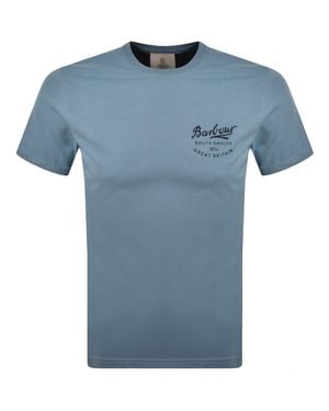 Barbour Script T Shirt - Blue