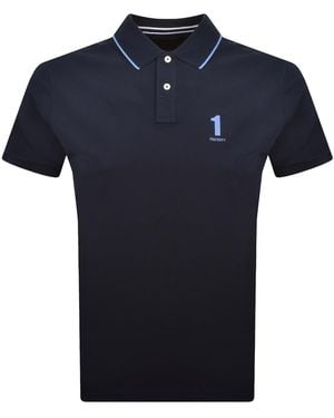 Hackett Heritage Polo T Shirt Old - Blue
