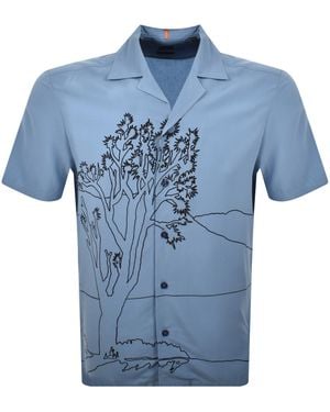 BOSS Boss Rayer M Short Sleeved Shirt - Blue