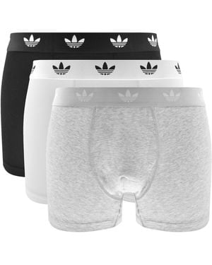 adidas Originals 3 Pack Trunks - Gray