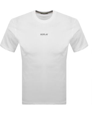 Replay Logo T Shirt - White