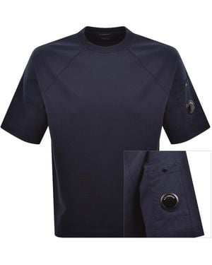 C.P. Company Cp Company Short Sleeve Lens T Shirt - Blue
