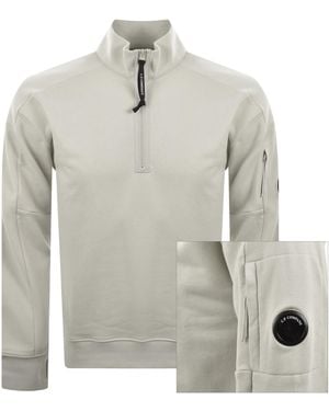 C.P. Company Cp Company Half Zip Sweatshirt - Grey