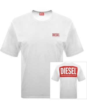 DIESEL T Boxt Bisk T Shirt - White