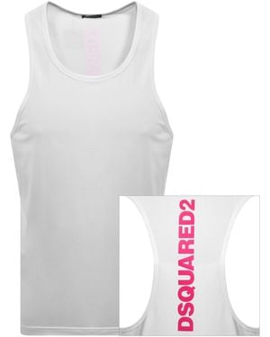 DSquared² Back Logo Vest - White