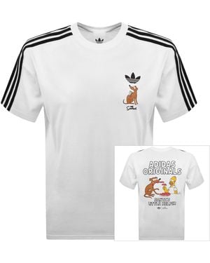 adidas Originals X The Simpsons T Shirt - White