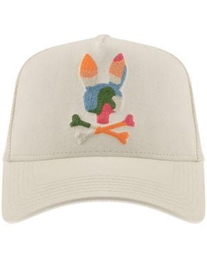 Psycho Bunny Ara Trucker Cap - White
