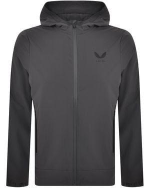 Castore Adjustable Hooded Woven Jacket - Grey