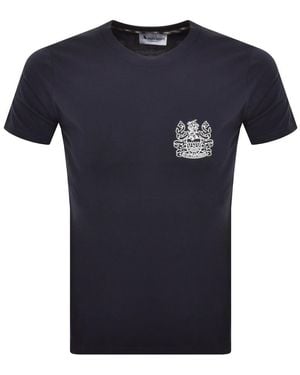Aquascutum Logo T Shirt - Blue