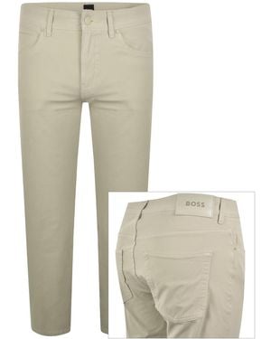 BOSS BUSINESS Boss H Delaware Slim Fit Trousers - Natural