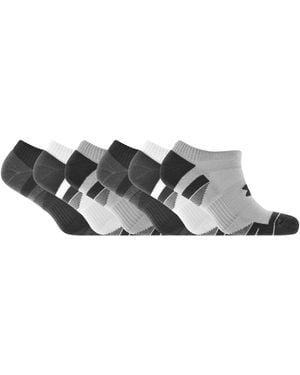 Under Armour 6 Pack Tech Trainer Socks - Black