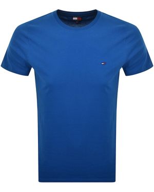 Tommy Hilfiger Slim Jersey T Shirt - Blue