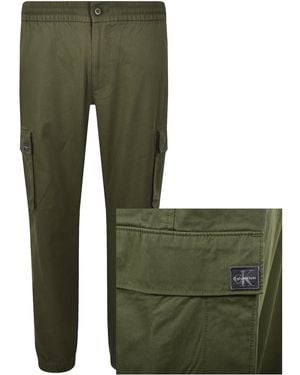 Calvin Klein Jeans Skinny Fit Cargo Trousers - Green