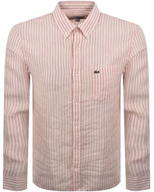 Lacoste Linen Shirt - Pink