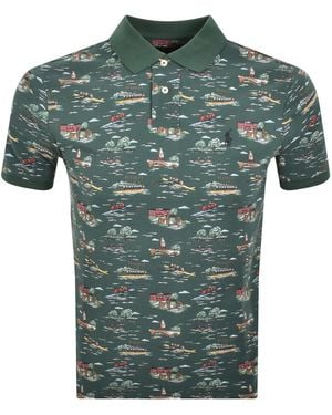 Ralph Lauren Custom Slim Polo T Shirt - Green