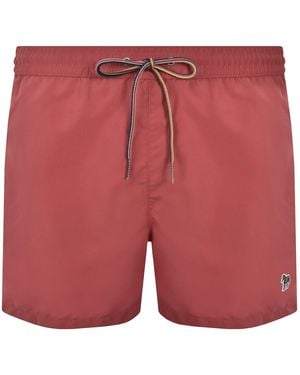 Paul Smith Zebra Swim Shorts - Red
