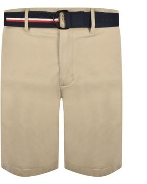 Tommy Hilfiger Denton 9.5 Inch Twill Shorts - Natural