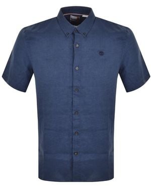 Timberland Short Sleeve Shirt - Blue