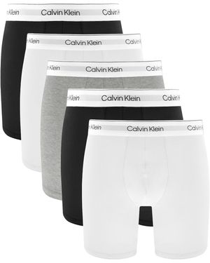 Calvin Klein Underwear 5 Pack Boxer Briefs - White