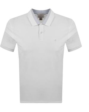 Calvin Klein Jeans Collar Block Pique Polo - White