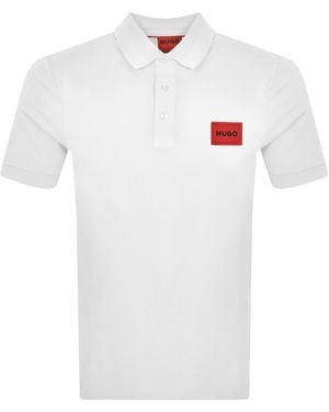 HUGO Dereso 222 Polo T Shirt - White
