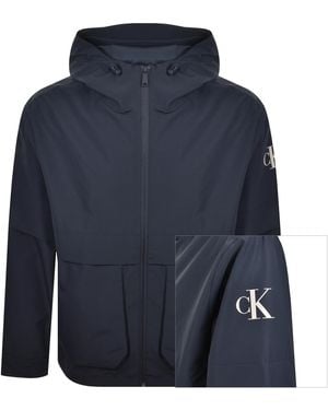 Calvin Klein Jeans Windbreaker Jacket - Blue