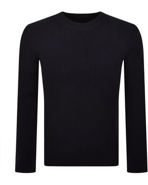 Replay Crew Neck Knit Jumper Night - Blue