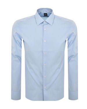 BOSS BUSINESS Boss H Joe Kent Long Sleeved Shirt - Blue