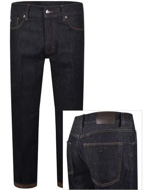 Armani Emporio J76 Straight Fit Jeans - Blue