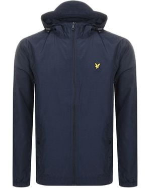 Lyle & Scott Hooded Windbreaker Jacket - Blue