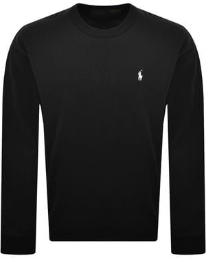 Ralph Lauren Long Sleeve T Shirt Polo - Black