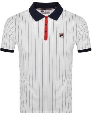 Fila Fila Pinstripe Polo T Shirt - Gray