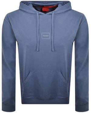 HUGO Laze Hoodie Open - Blue