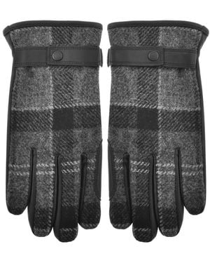 Barbour Newbrough Tartan Gloves - Black