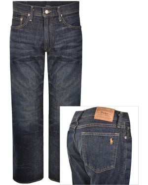 Ralph Lauren Hampton Straight Fit Mid Wash Jeans - Blue