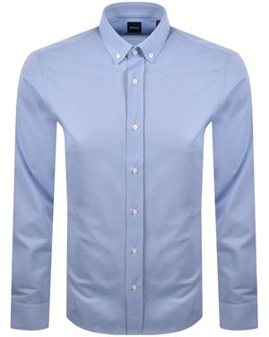 BOSS BUSINESS Boss P Joe Long Sleeve Shirt - Blue