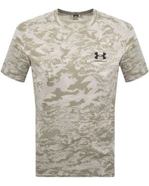 Under Armour Camo Short Sleeve T Shirt - Grey