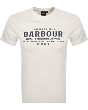 Barbour Moorside T Shirt Whisper - White